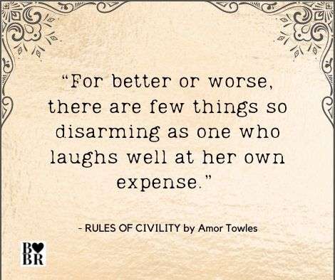 Rules of Civility Book Quotes