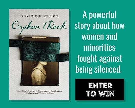Orphan Rock by Dominique Wilson Paperback Giveaway Banner