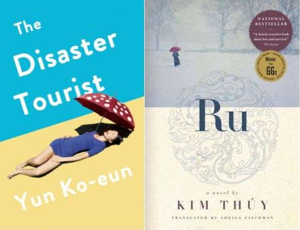 Translated books by Yun Ko-eun and Kim Thuy